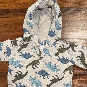 Dinosaur Print Fleece Hoodie for Kids. Pre-owned.